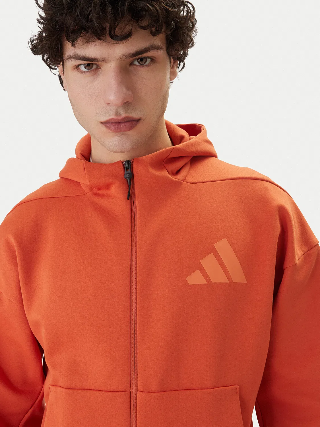 Мужская толстовка стандартного кроя Z.N.E Adidas, оранжевый — фото 4