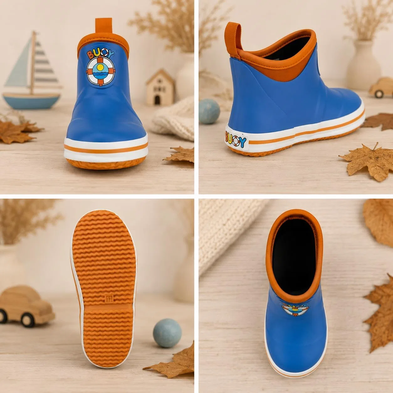 Детские резиновые сапоги для мальчиков и девочек Buoy Boots, Blue — фото 4
