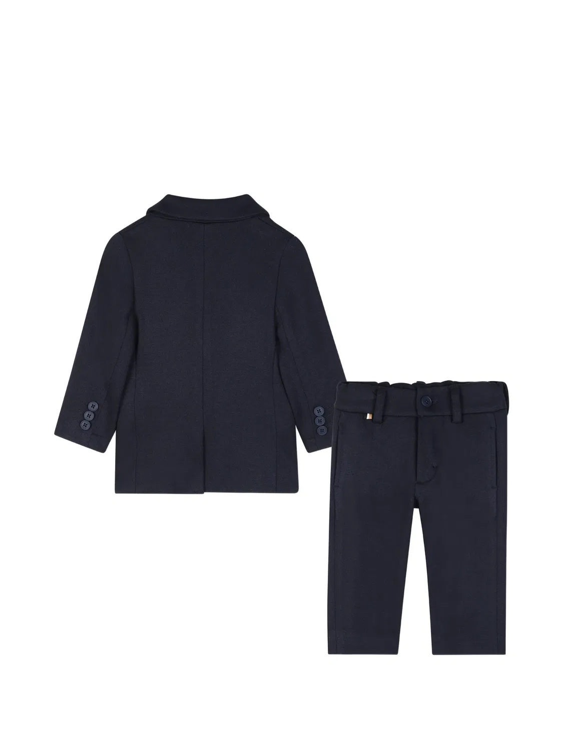 Костюм-двойка с заостренными лацканами Boss Kidswear, синий — фото 2