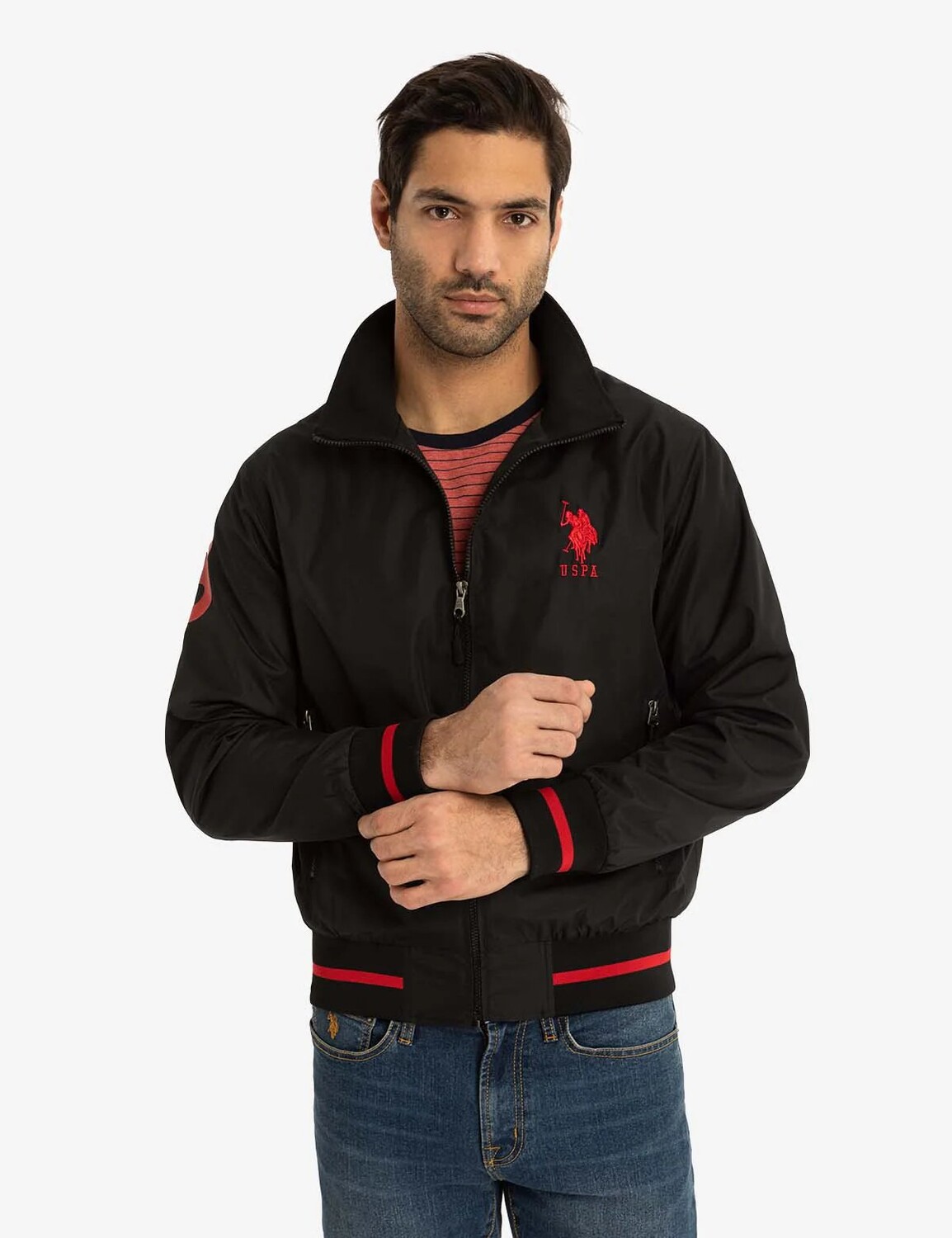 Куртка спортивная U.S. Polo Assn. черный