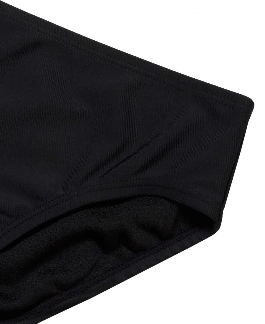 Плавки бикини для девочек Plus, модель Big Girls Plus Chlorine Resistant Lands' End, Black — фото 2