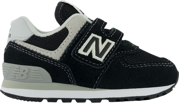 

Кроссовки New Balance 574 Bungee Toddler Wide 'Core Pack - Black White', черный