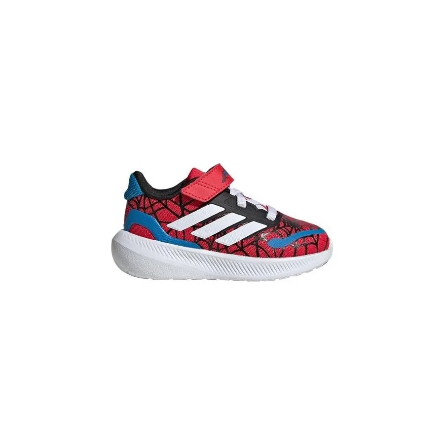 Детские кроссовки с принтом RUNFALCON SPIDER-MAN EL I, adidas, Красно-белый — фото 2