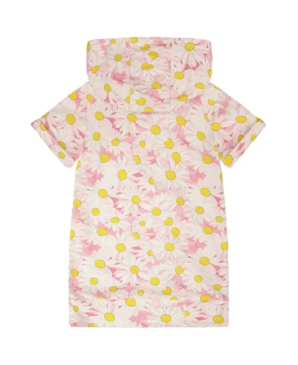 Детское платье для девочек с коротким рукавом Daisies Deux Par Deux, Pink Printed Daisies — фото 2