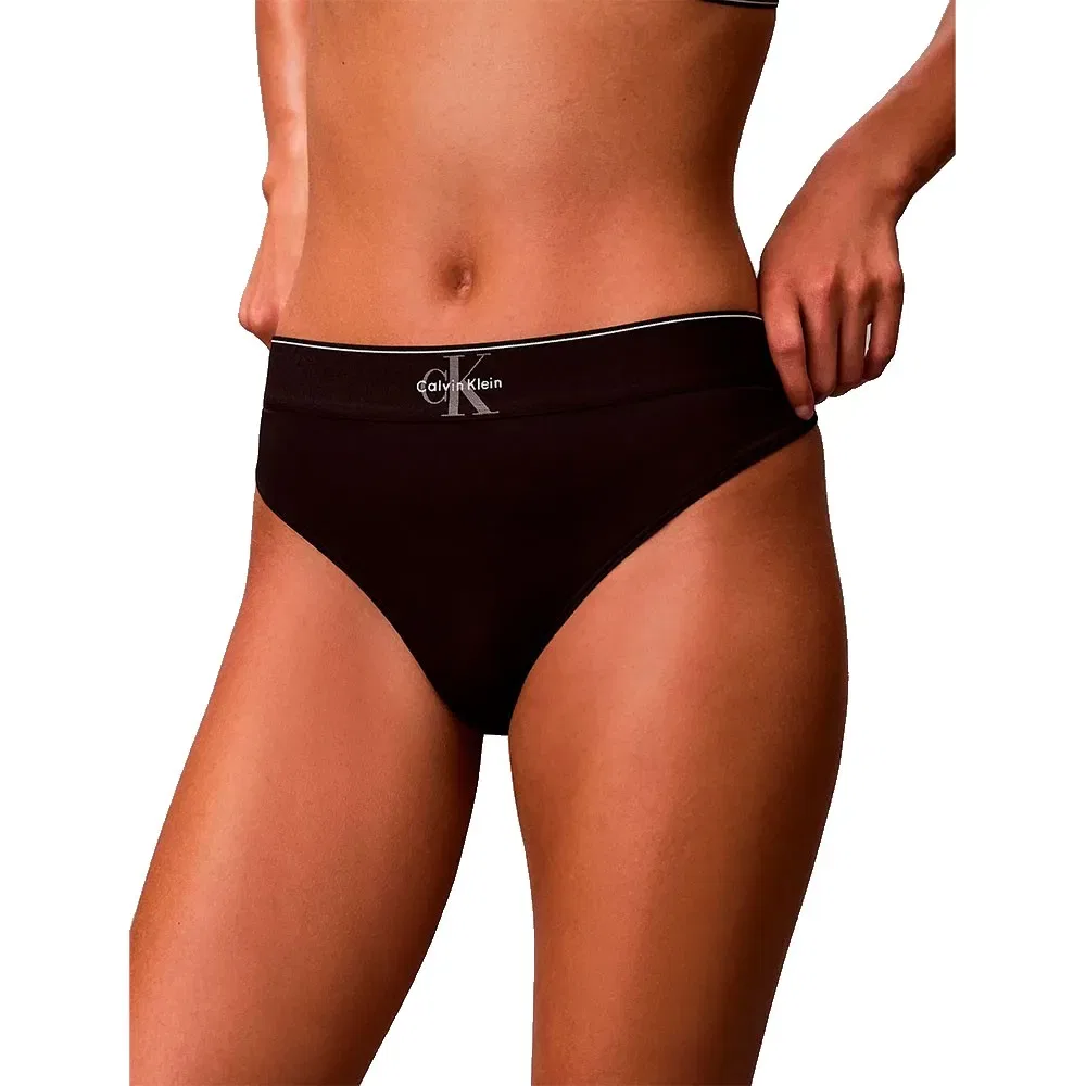 Трусы-стринги Calvin Klein Graphic Monogram, черный