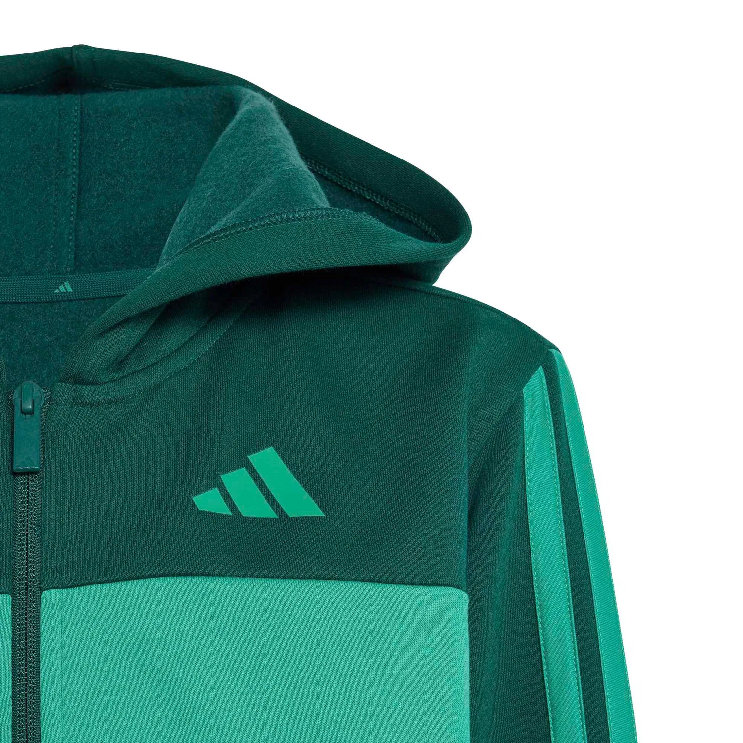 Детский спортивный костюм с тремя полосами Seasonal Essentials Tiberio 3-Streifen Adidas, Цвет Grun Schwarz Grun — фото 3