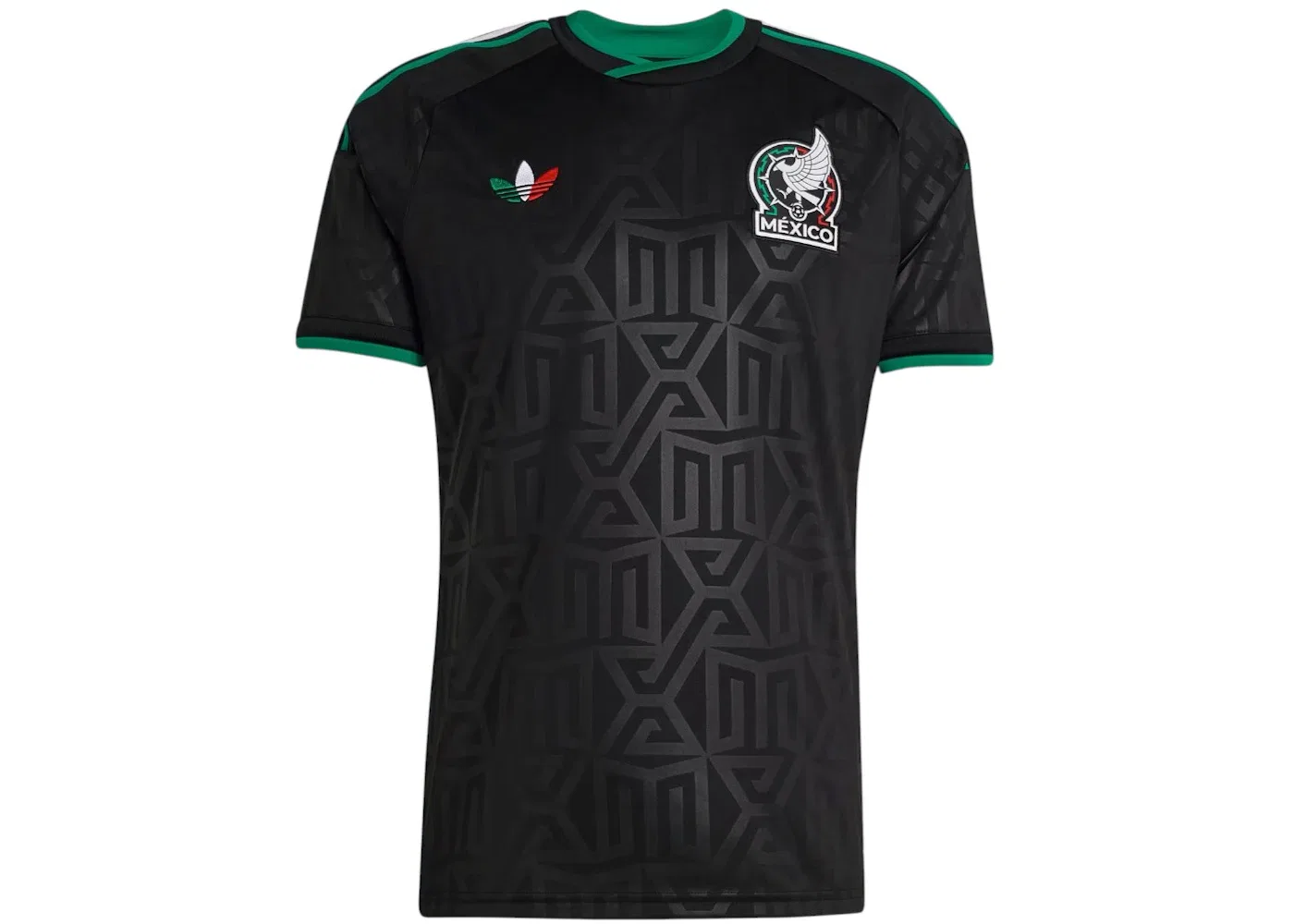 Мужская футбольная джерси с длинным рукавом Adidas Mexico 26 Third Jersey, Black