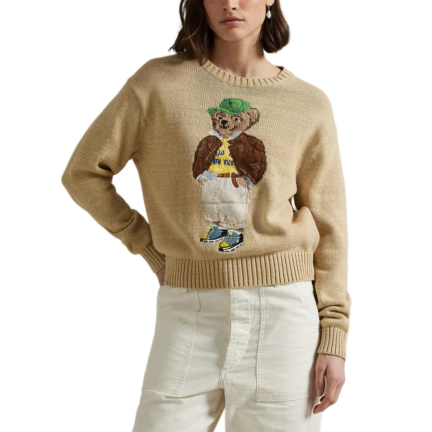 Женский свитер с принтом Polo Bear Polo Ralph Lauren, Tawny — фото 2