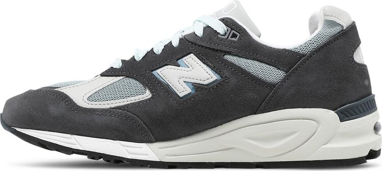 Кроссовки New Balance Kith x 990v2 Made in USA 'Steel Blue', серый — фото 4