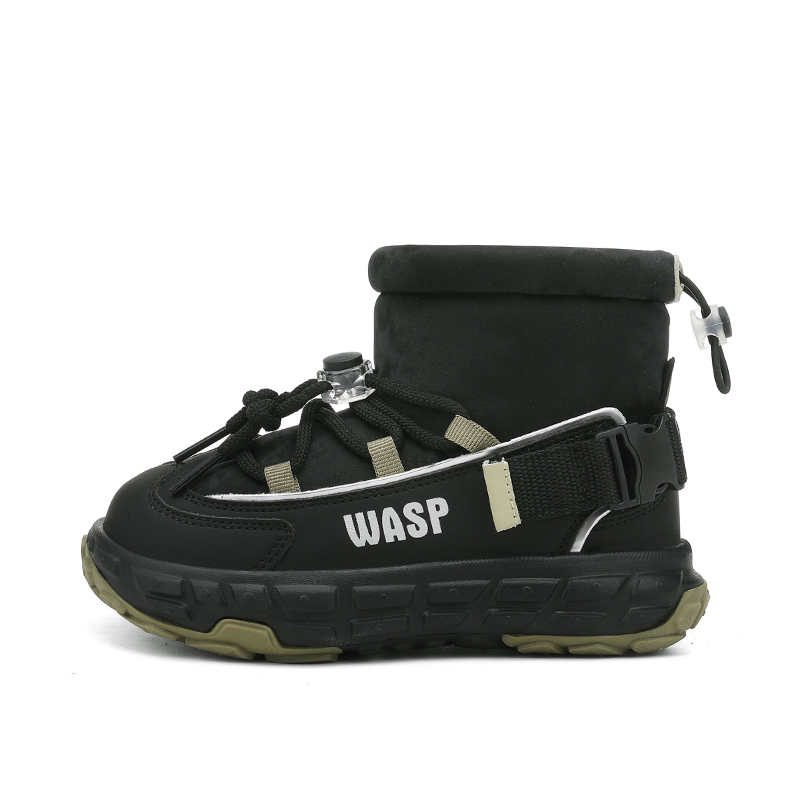 

Непромокаемые детские ботинки Slip-Resistant с легкой амортизацией BIG WASP, черный