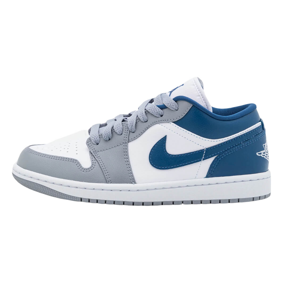 

Кроссовки Nike Air Jordan Wmns Air 1 Low, серый/синий/белый
