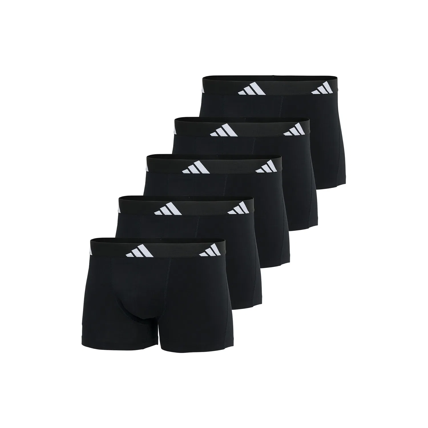 Мужские боксеры из стрейч-хлопка 5 штук Adidas Originals, Black