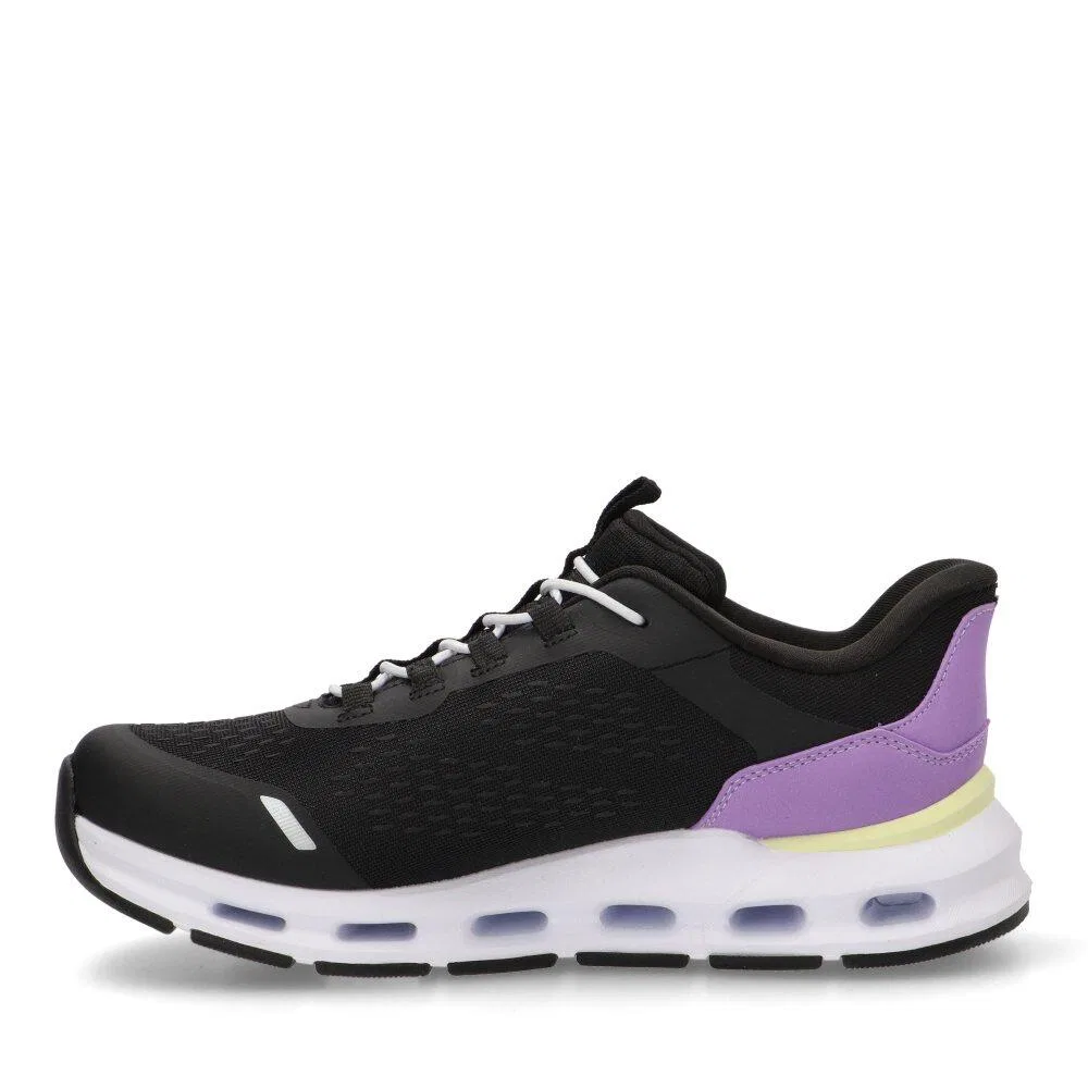 Детские кроссовки с шнуровкой Skechers 303654L-BKPR, Цвет: Schwarz — фото 3