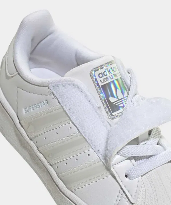 Кроссовки Superstar LED Light Comfort Closure EL Infant, Adidas, белый — фото 3