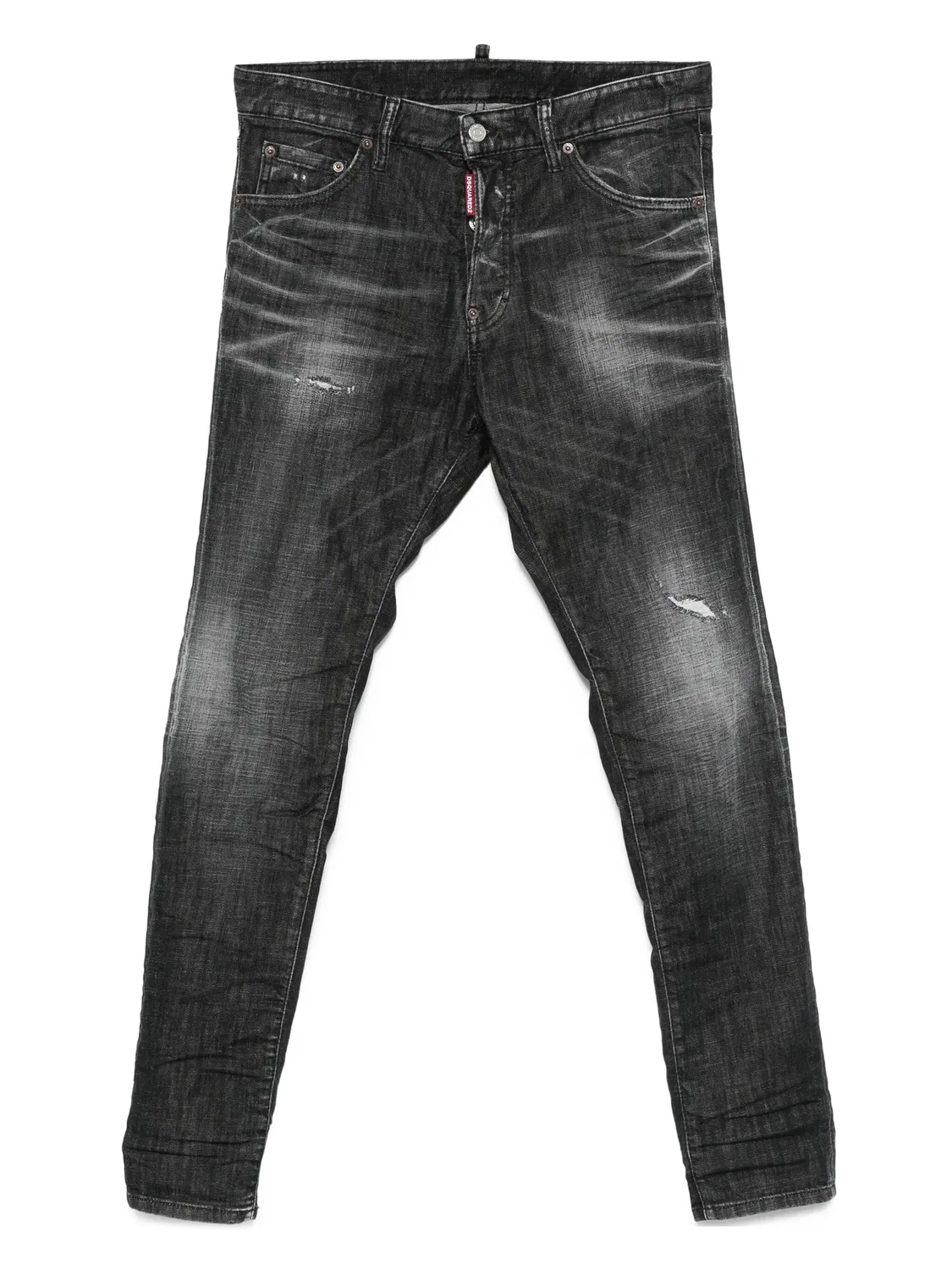 Потертые джинсы DSQUARED2, черный