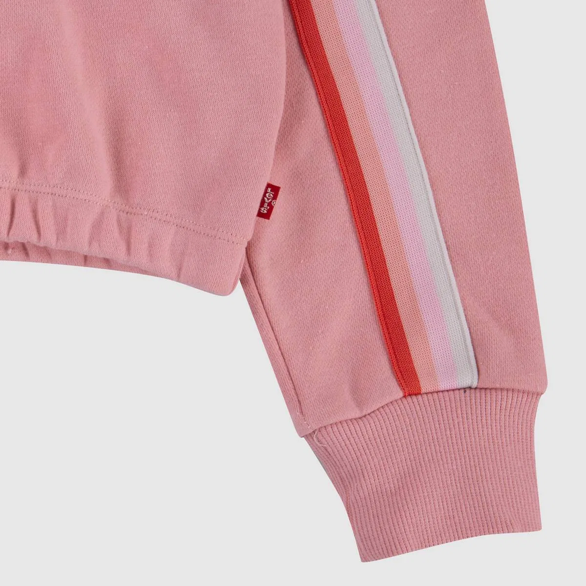Пуловер Meet and greet 7-16 лет в одежде с застежкой-молнией на четверть длины Levi's, Quartz Pink - Pink — фото 4