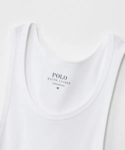 Мужская майка-борцовка из органического хлопка Classic Fit Polo Ralph Lauren, Heather Grey — фото 3