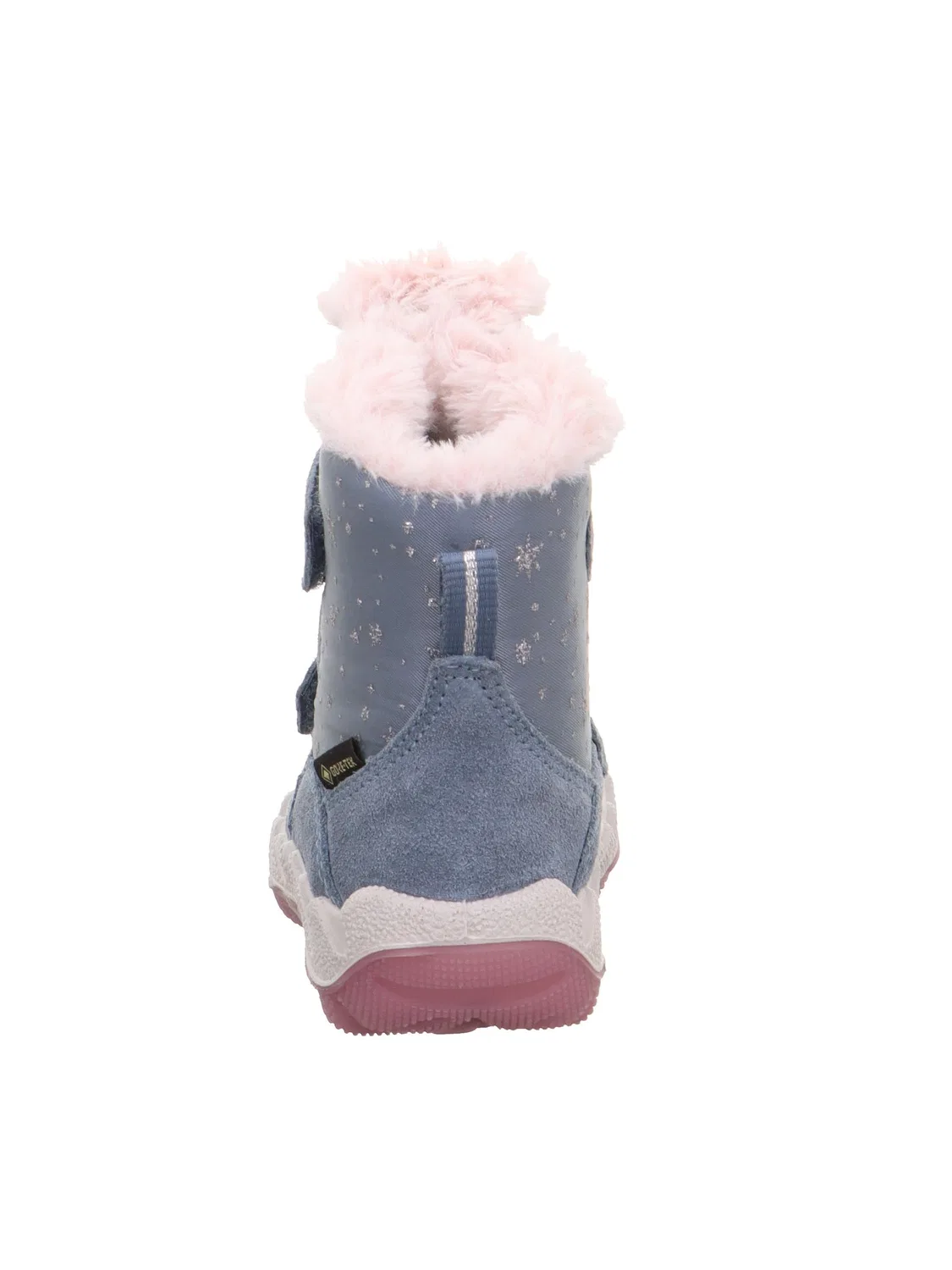 Детские сапоги для девочек с принтом Icebird Gore-tex Warm Padding Superfit, Blue Pink 8010 — фото 3