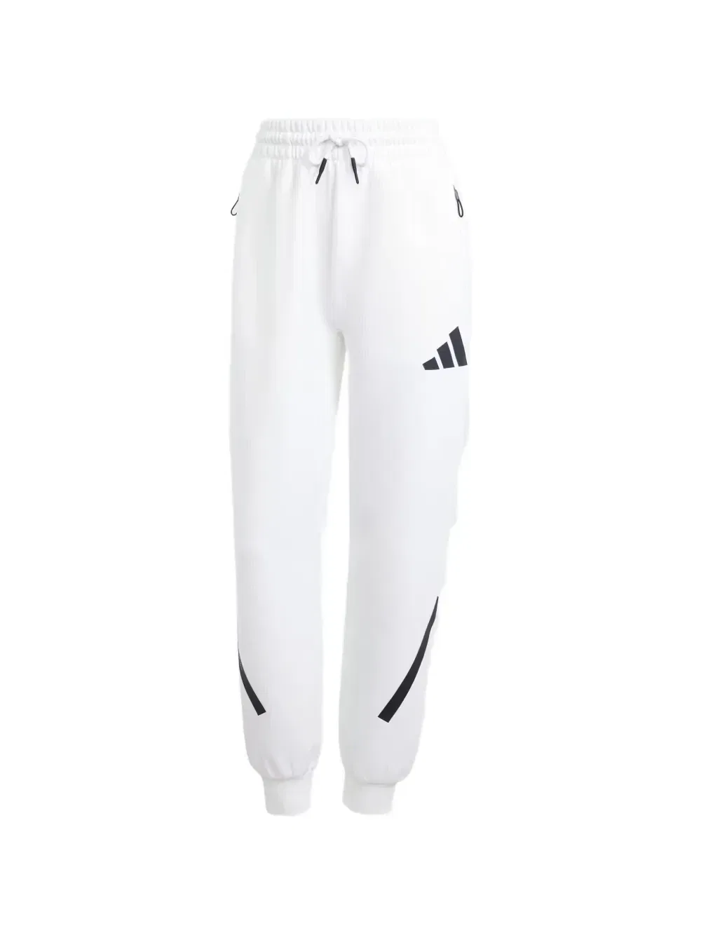 Спортивные брюки ZNE с лампасами и логотипом Adidas, белый