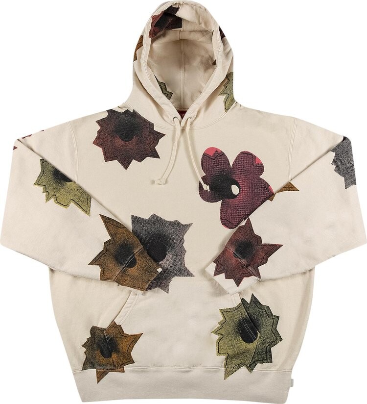 Толстовка Supreme x Nate Lowman Hooded Sweatshirt 'Natural', кремовый — фото 2