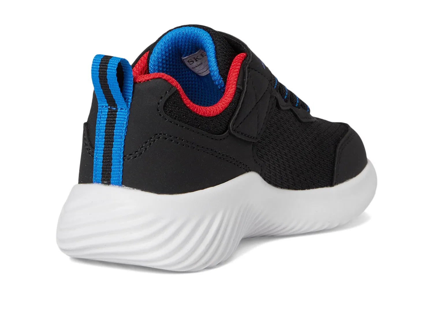 Детские кроссовки для мальчиков на платформе Bounder Skechers, Black And White — фото 2