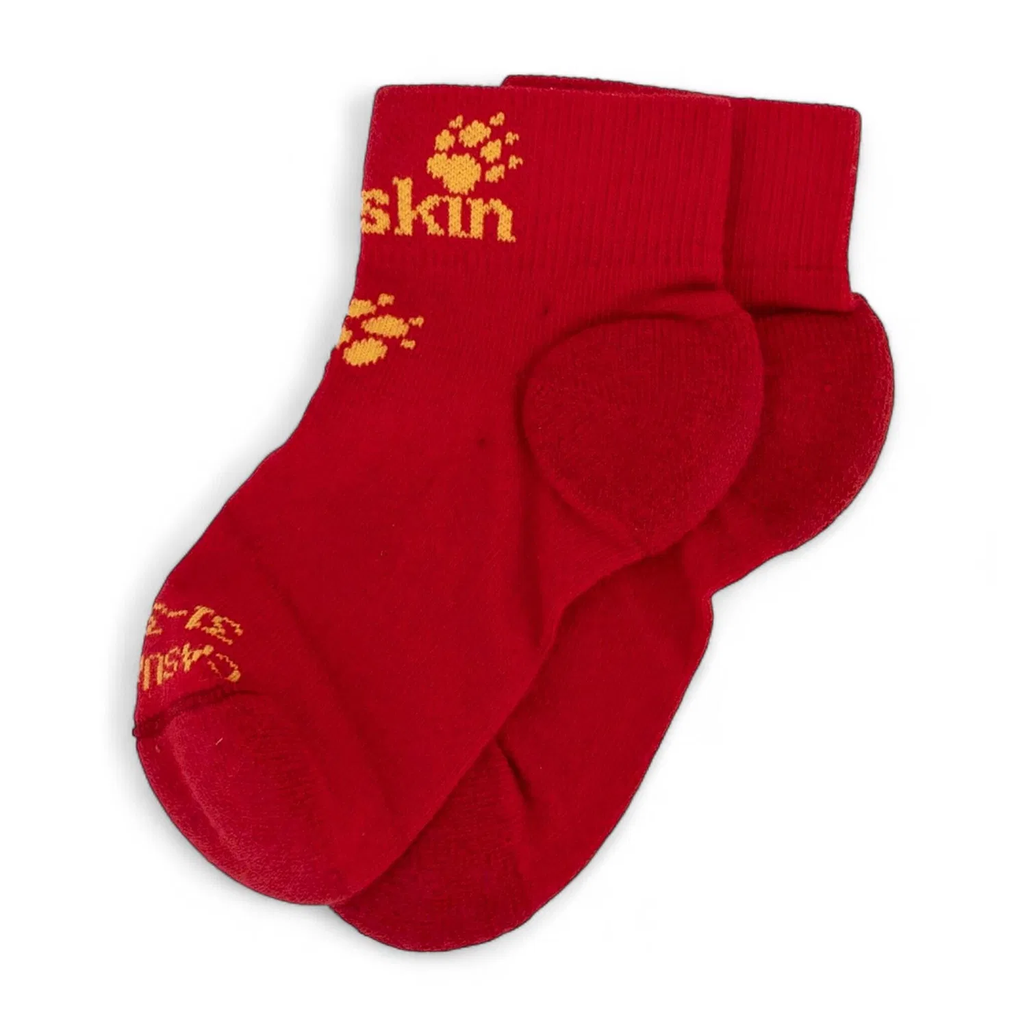 Детские носки с органическим хлопком 2x Casual Mid Cut Jack Wolfskin, Rot — фото 2