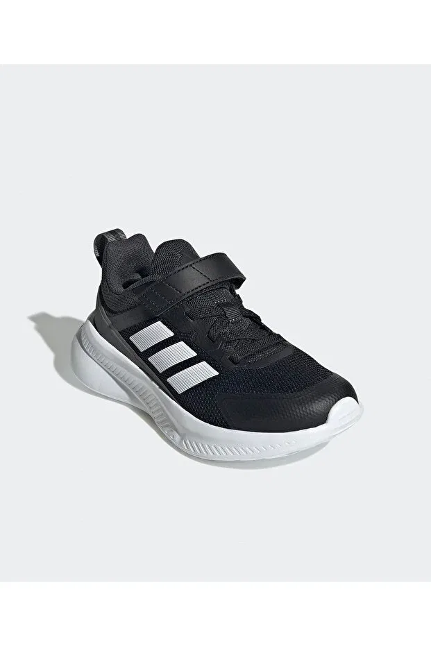 Детские кроссовки для девочек с липучкой Fortarun 4.0 k Adidas, Black — фото 3
