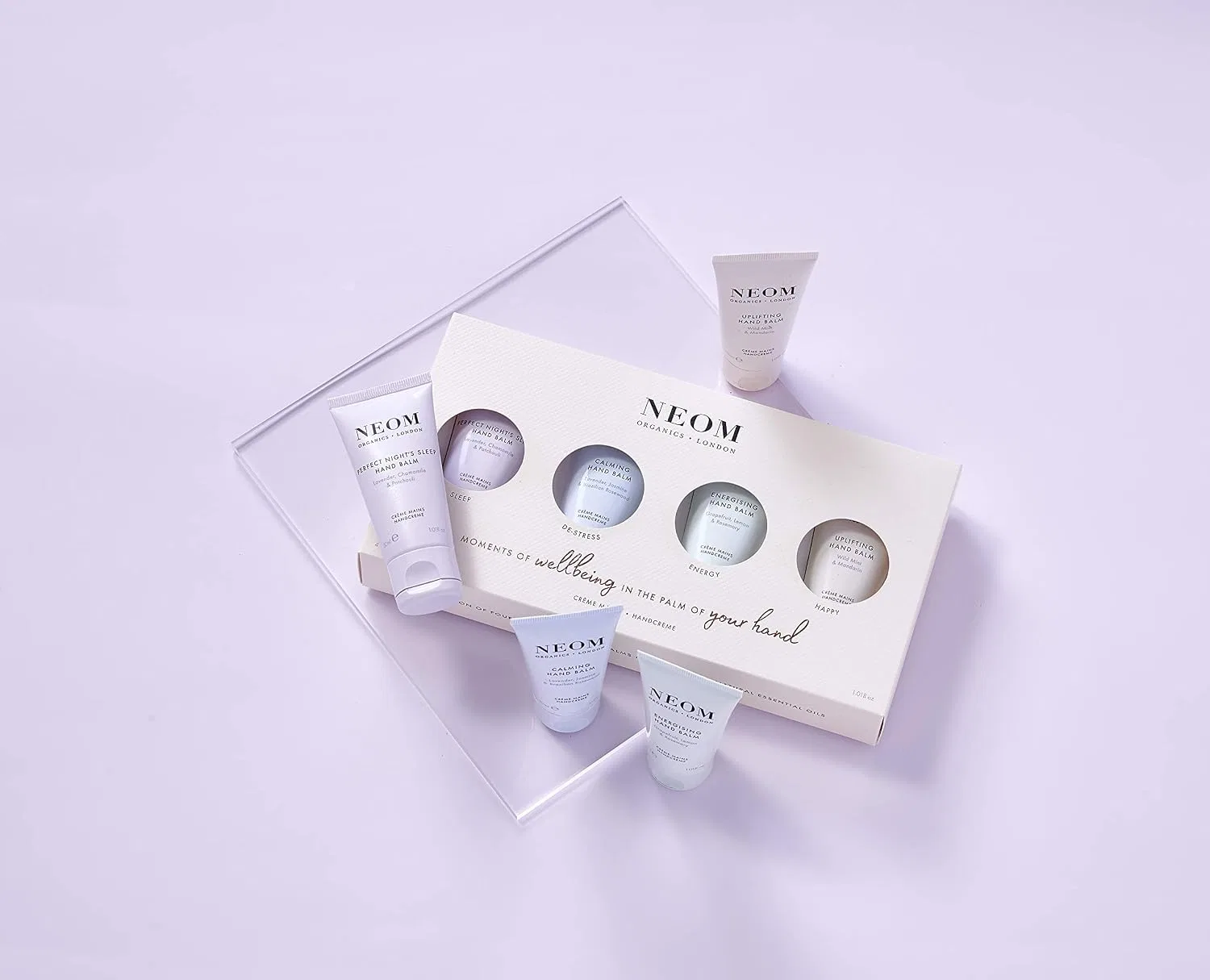Набор кремов для рук Hand Balm Collection Neom, 4 x 30 мл, Лаванда — фото 3
