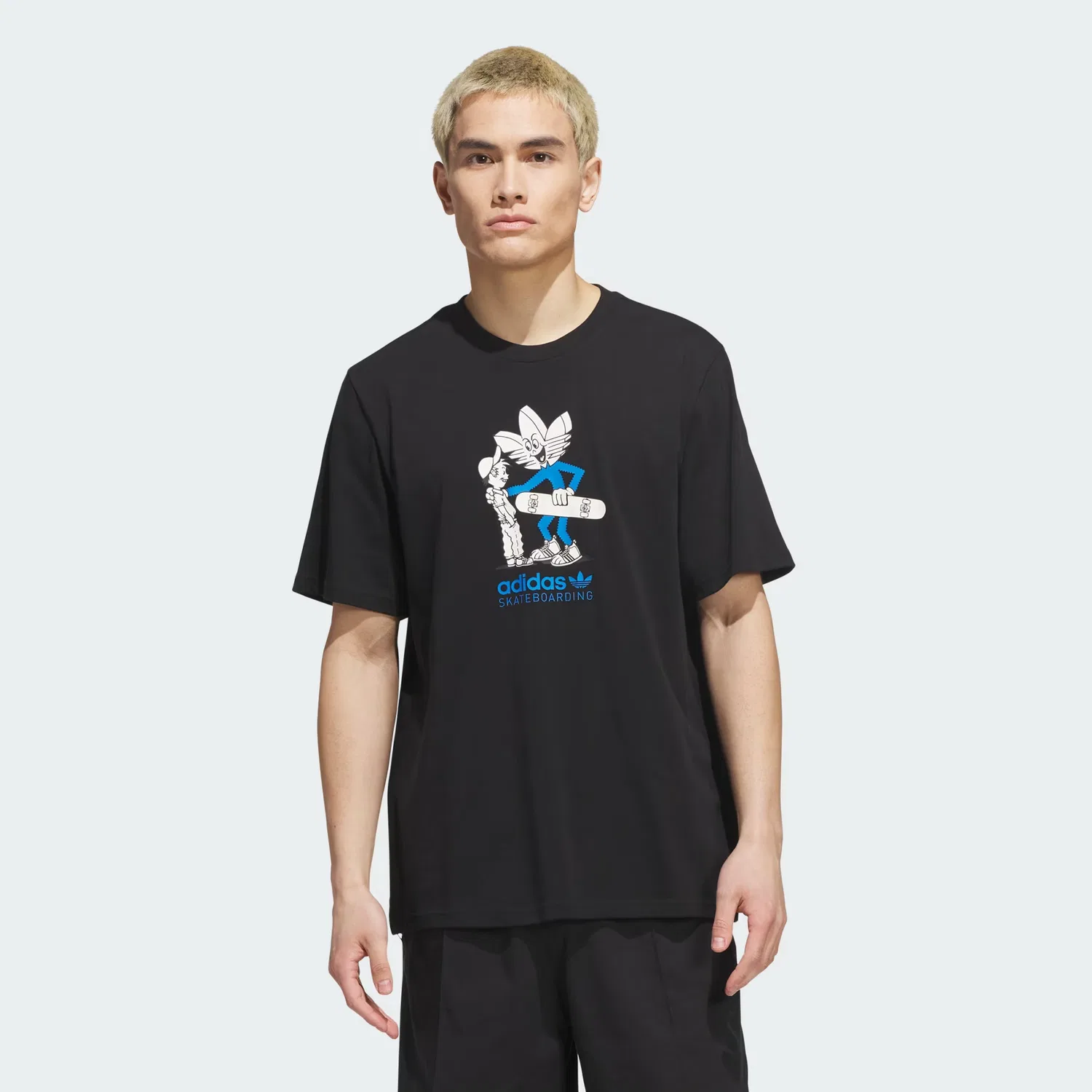 Футболка с принтом Skateboarding Push Adidas Originals, черный — фото 3