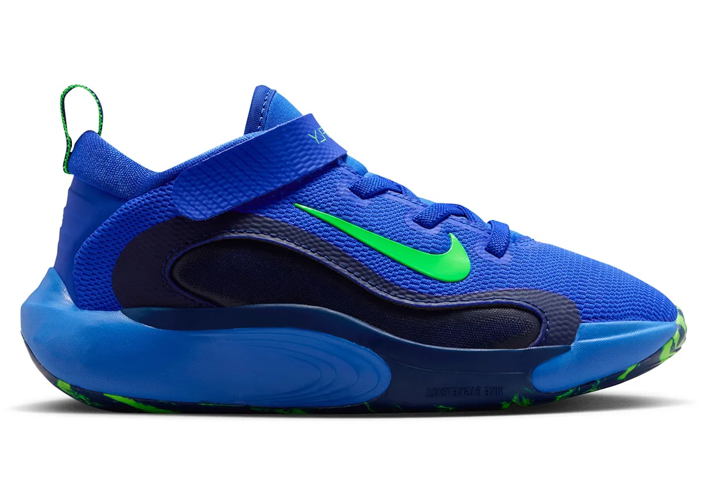 Детские кроссовки для бега с амортизацией Nike IsoFly Nike, Racer Blue/Blue Void/Midnight Navy/Green Strike