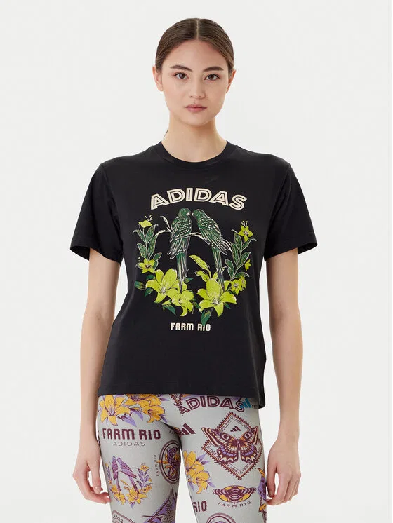 Футболка regular fit FARM Graphic Adidas, черный
