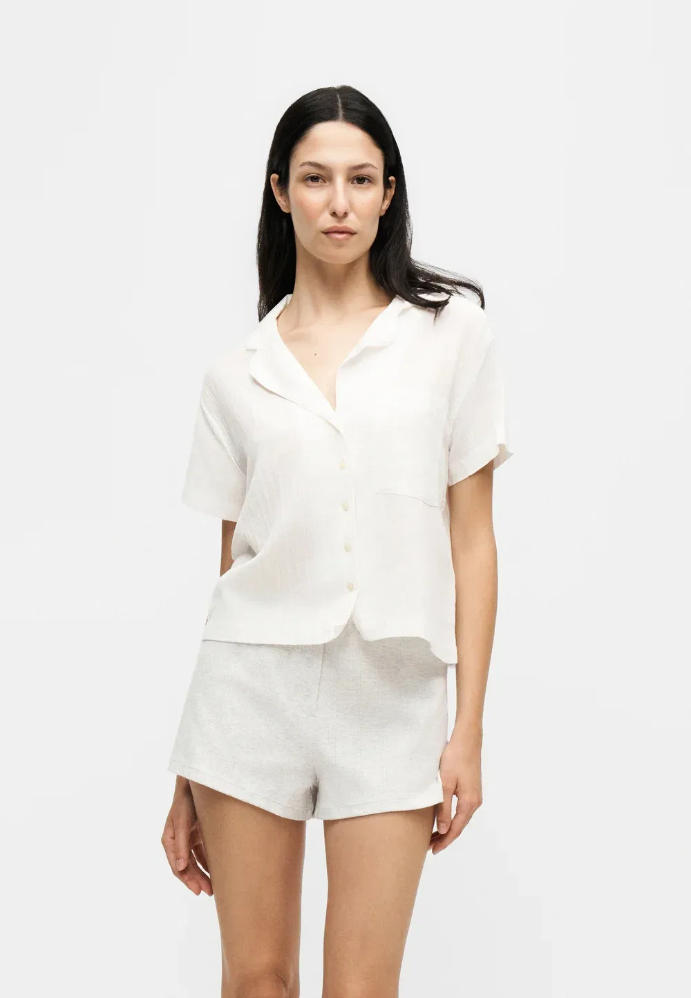 Верхняя часть пижамы из марли Gap, Off-White