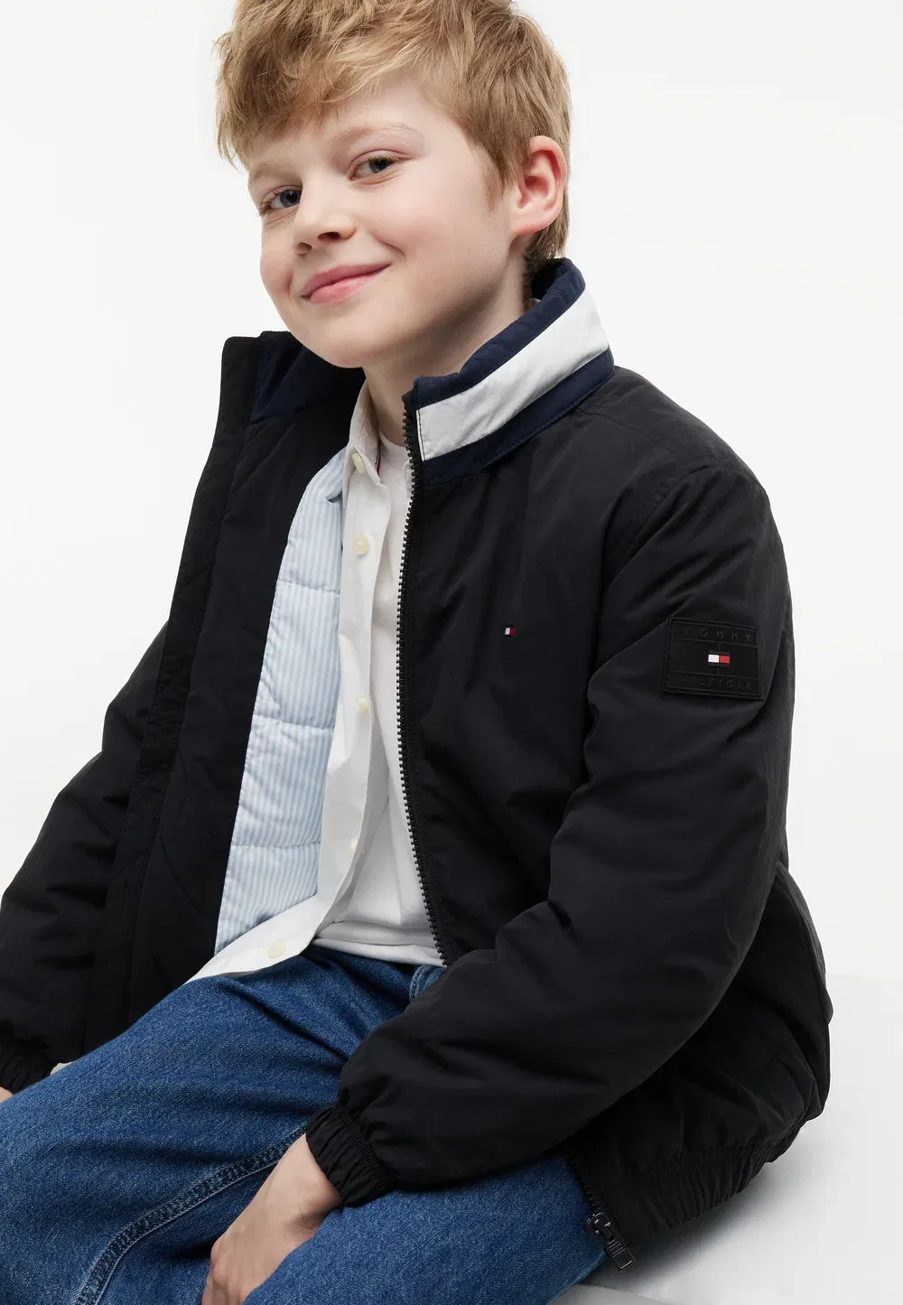 Утепленная куртка Heritage Essential - легкая куртка Tommy Hilfiger, Black — фото 4
