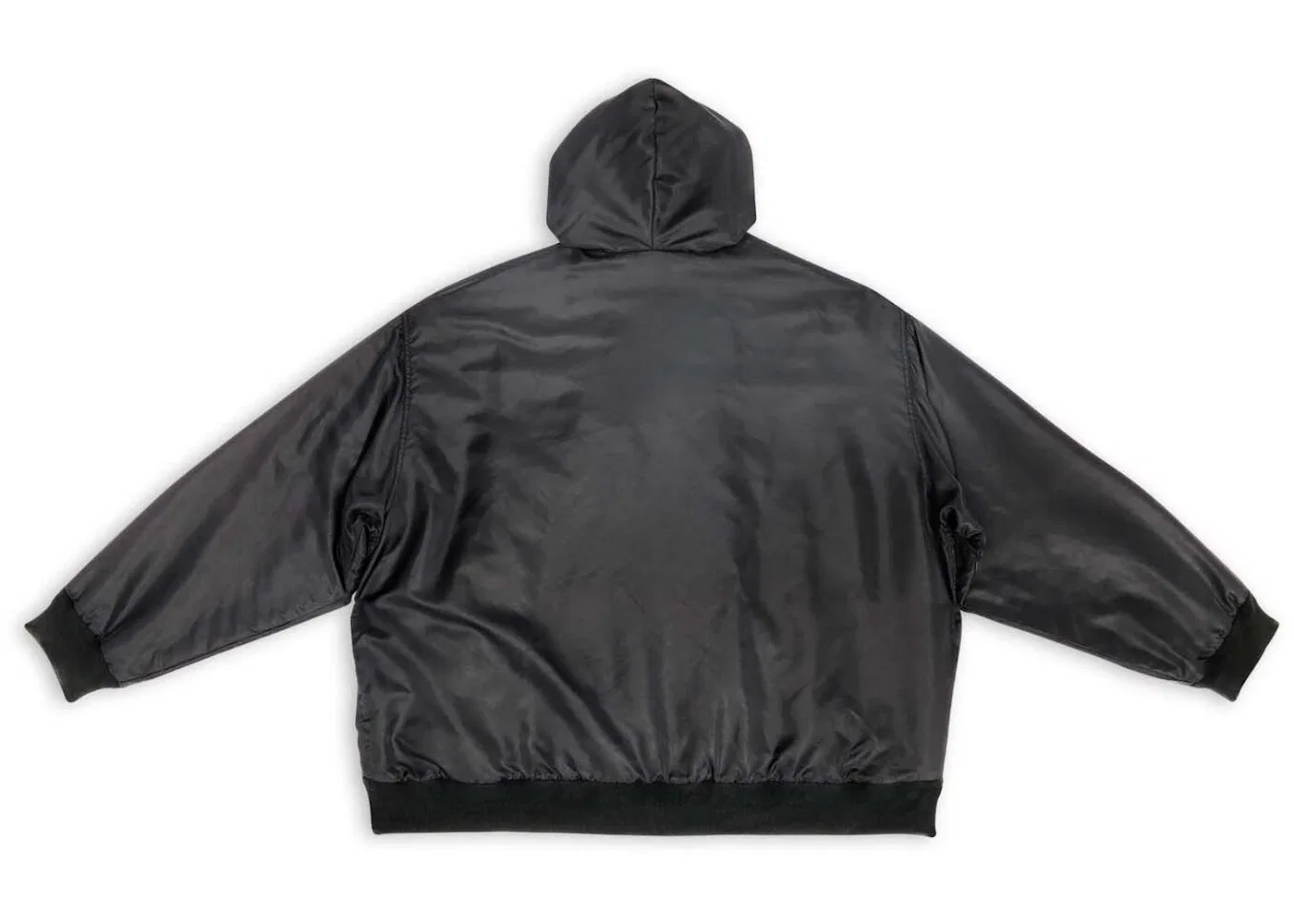 Мужская худи с длинным рукавом 3B Sports Icon Padded Zip-Up Hoodie Balenciaga, Black — фото 2