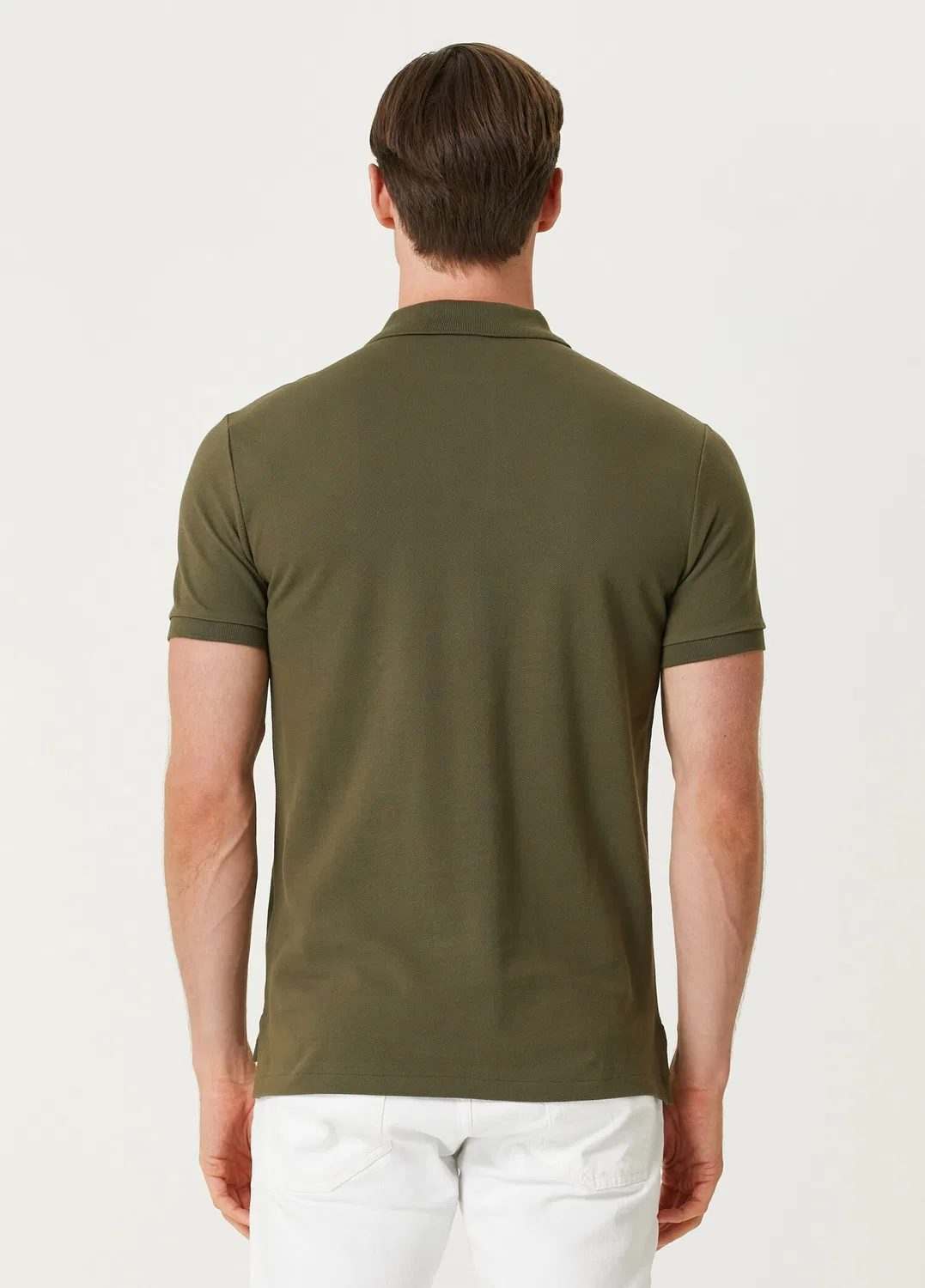 Поло Polo Ralph Lauren Slim Fit, dark khaki — фото 4