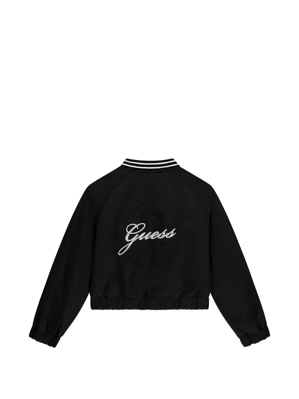 Двусторонняя куртка с вышитым логотипом Guess Kids, черный — фото 2