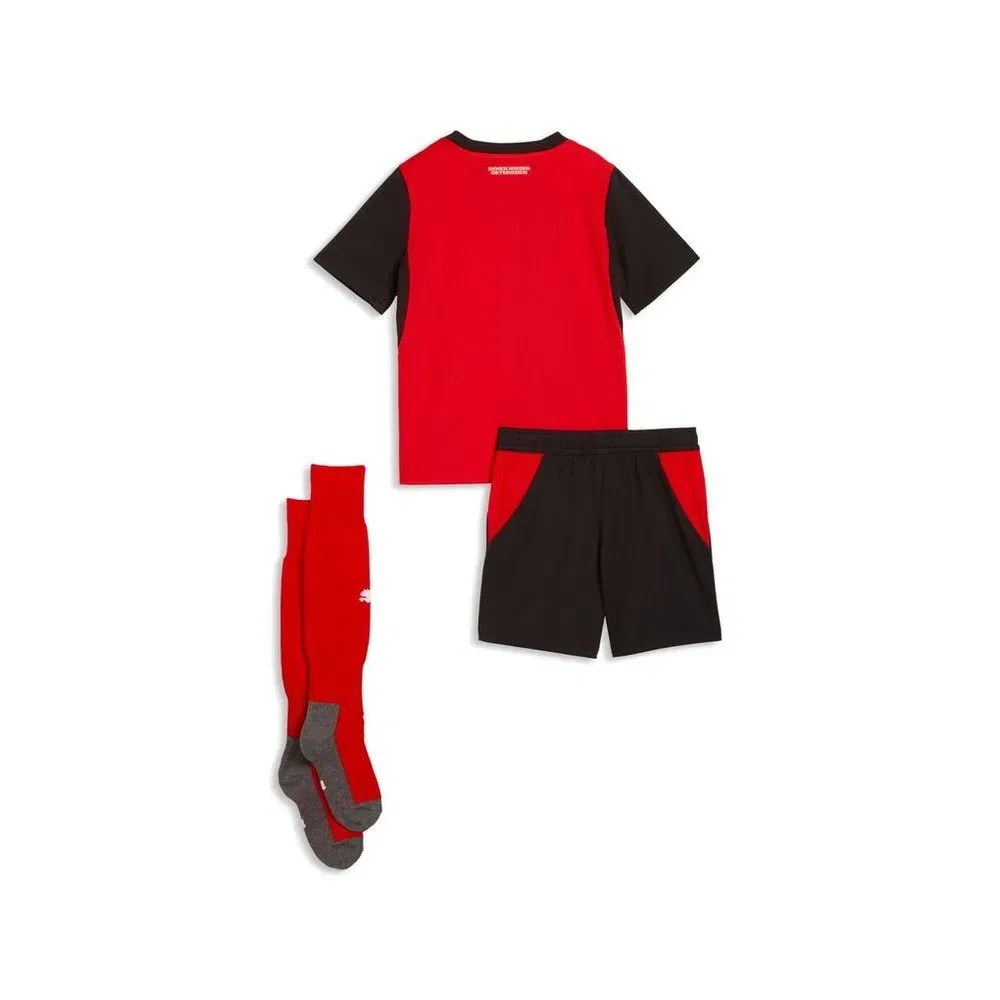 Комплект спортивный детский с логотипом Öfb Home Minikit Puma, красный — фото 2