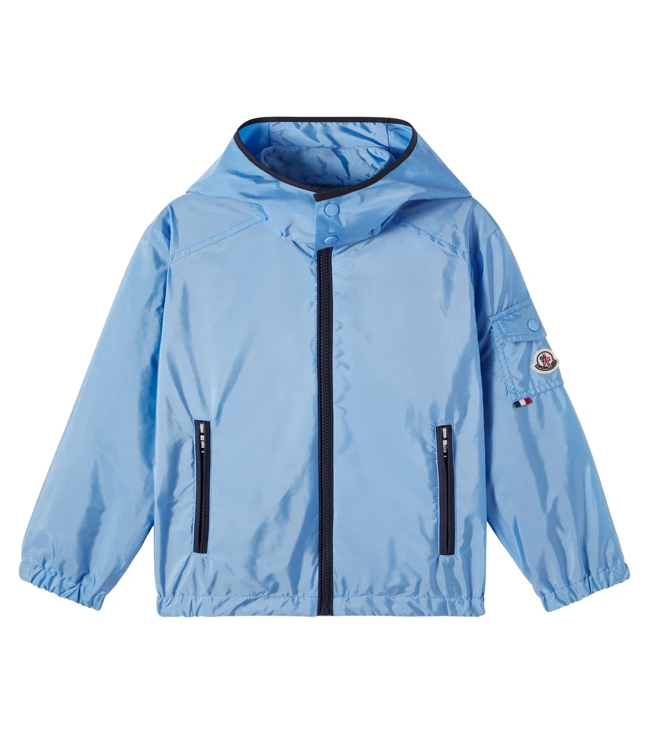Легкая куртка с капюшоном Beau Moncler Enfant, синий
