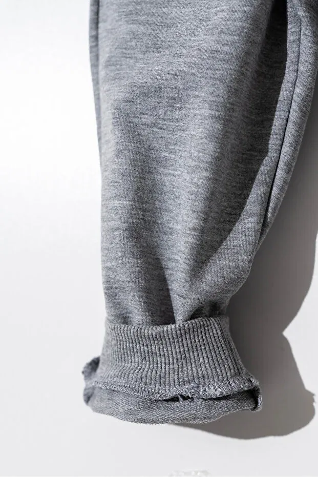 Детские спортивные штаны для мальчиков хлопковые Kidddio, Gray — фото 4