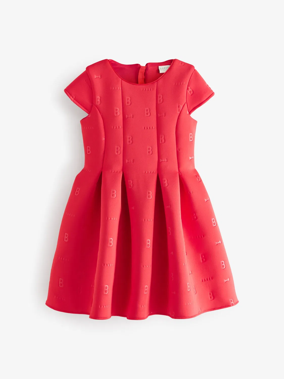 Платье со складками, scuba Baker by Ted Baker, красное