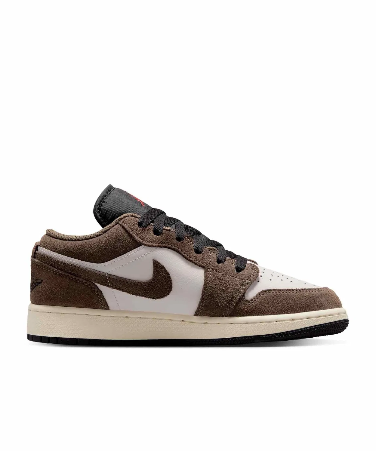 Детские кроссовки с кожаным верхом Air Jordan 1 Low Palomino JORDAN BRAND, Brown — фото 3