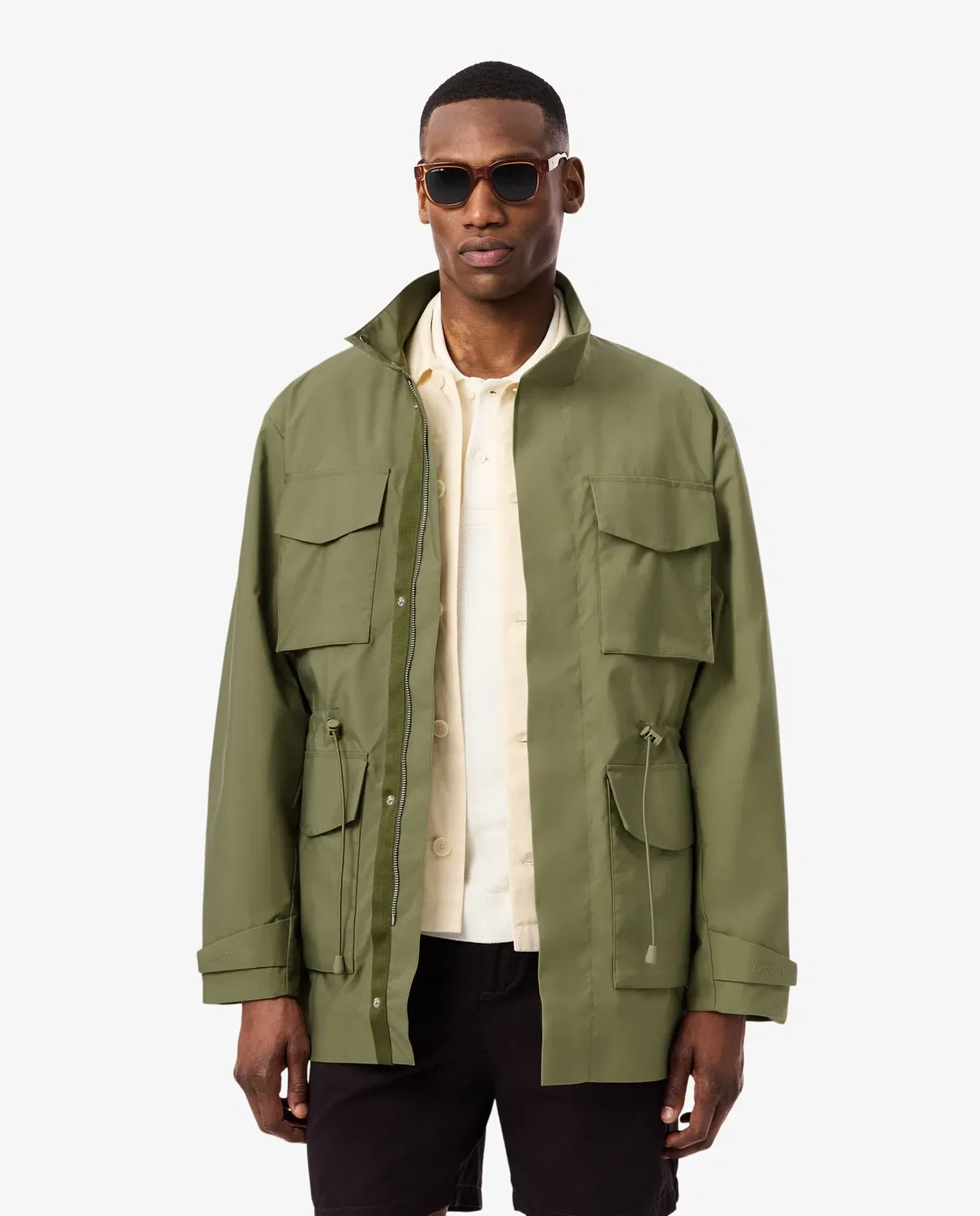 Мужская куртка-ветровка с защитой от дождя Lacoste, Verde Militar