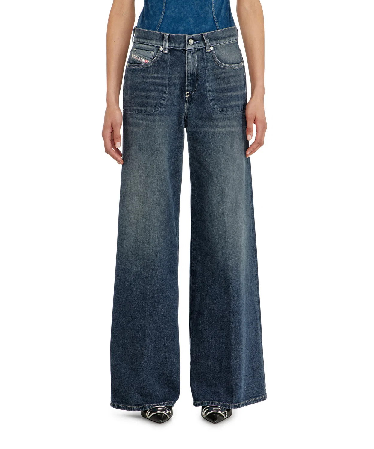 Женские джинсы с флэром 1978 D-AKEMI-F DIESEL, Indigo Blue