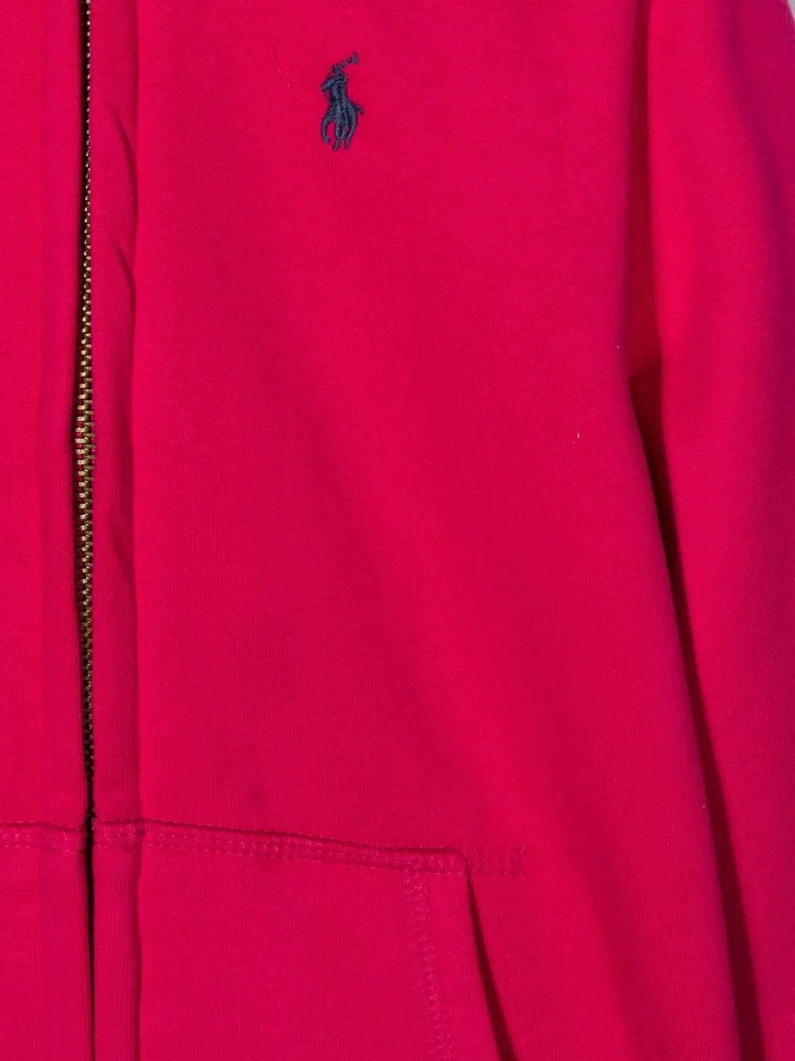 Polo Ralph Lauren Худи розовое на молнии — фото 2