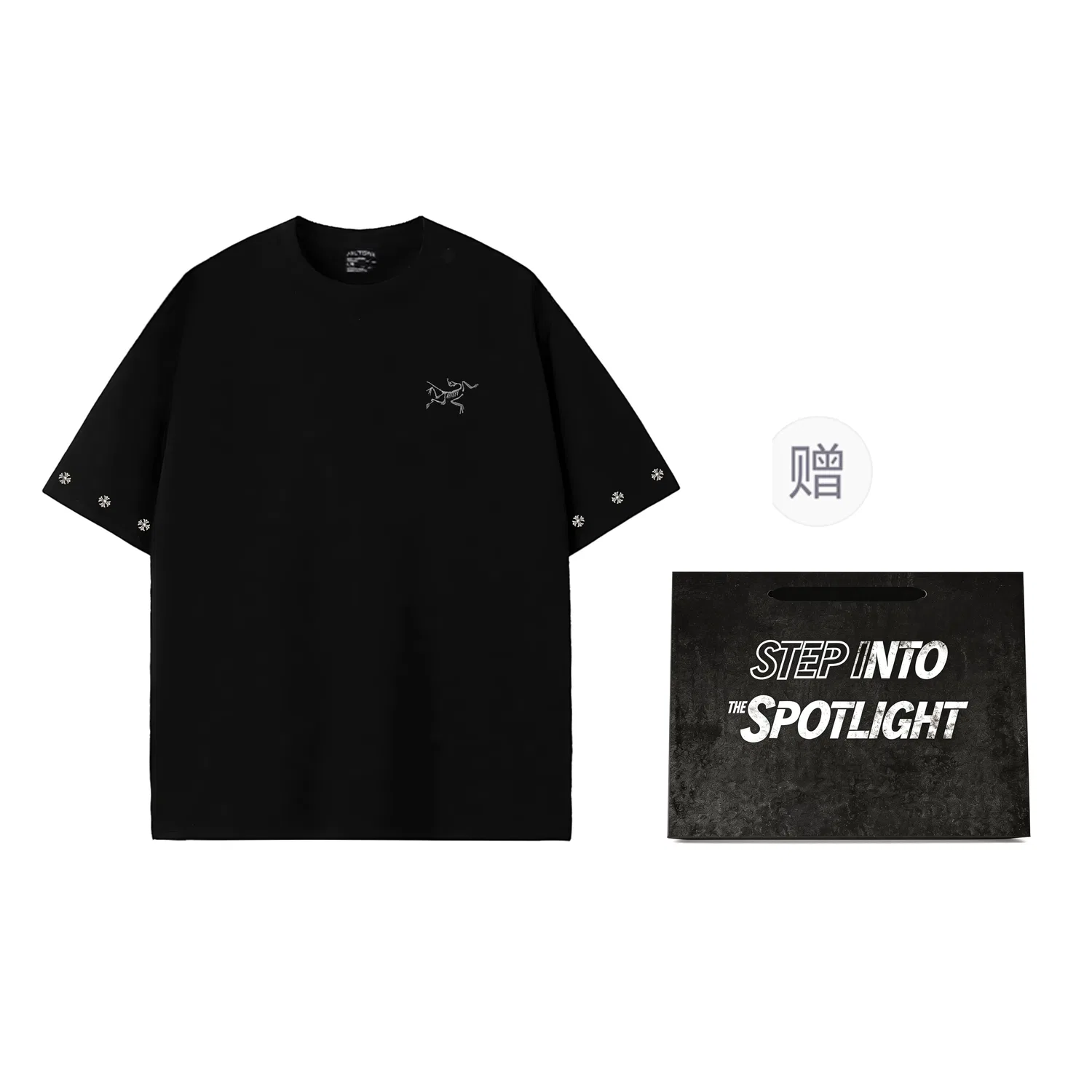 Унисекс футболка с принтом Kragg Arcteryx, Black Bird Starry-Black Limited Edition Shopping Bag