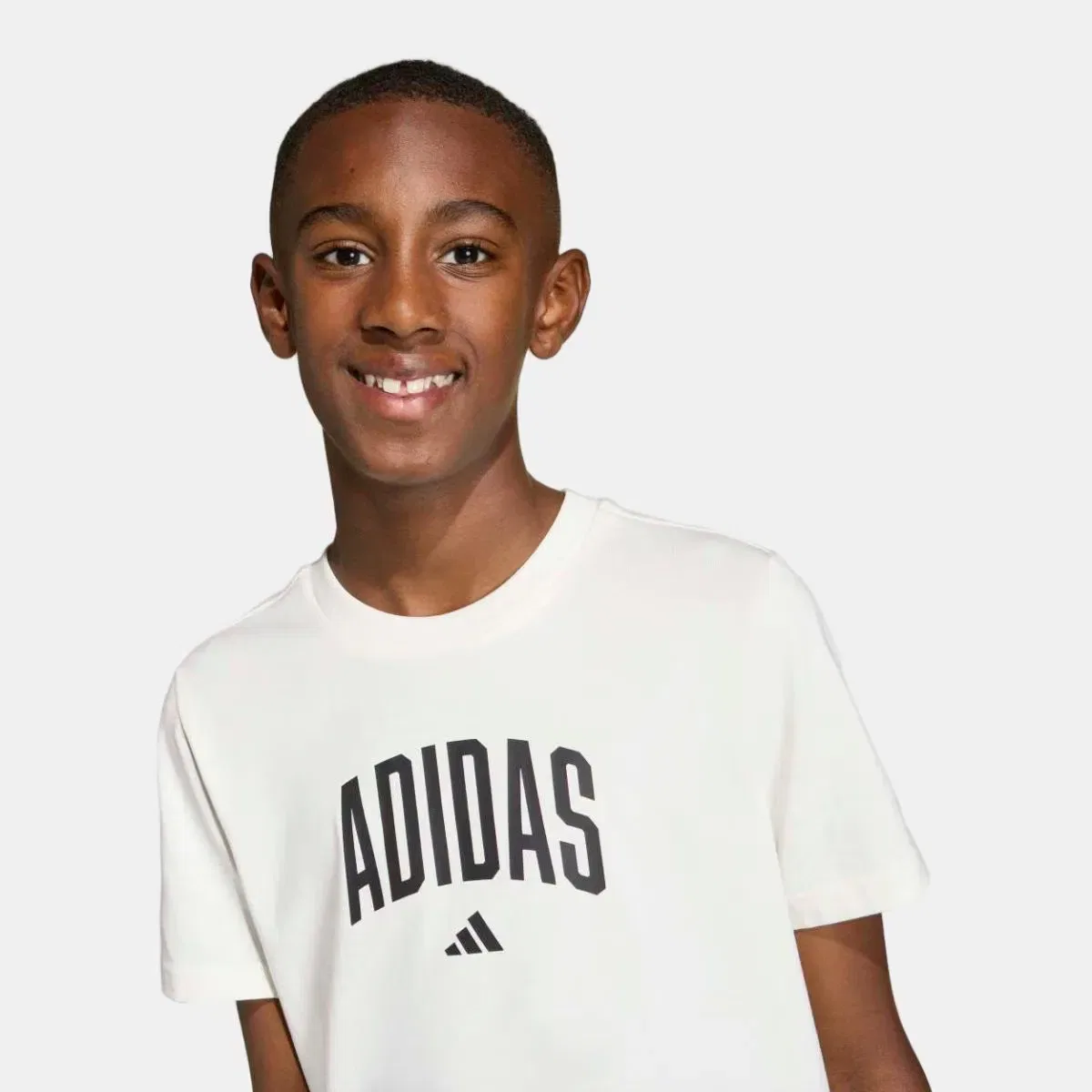 Детская футболка с принтом Colleg adidas, Blanco — фото 4