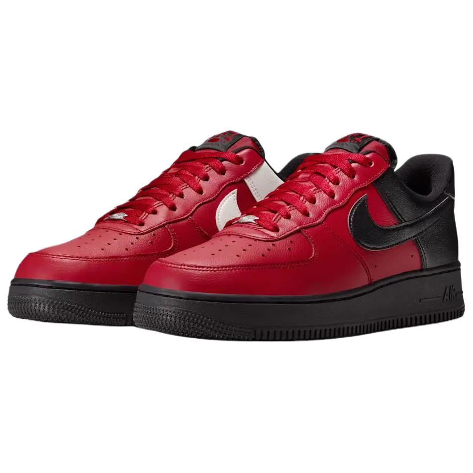 Nike Кроссовки для скейтбординга Air Force 1 Breathable мужские красные черные — фото 4