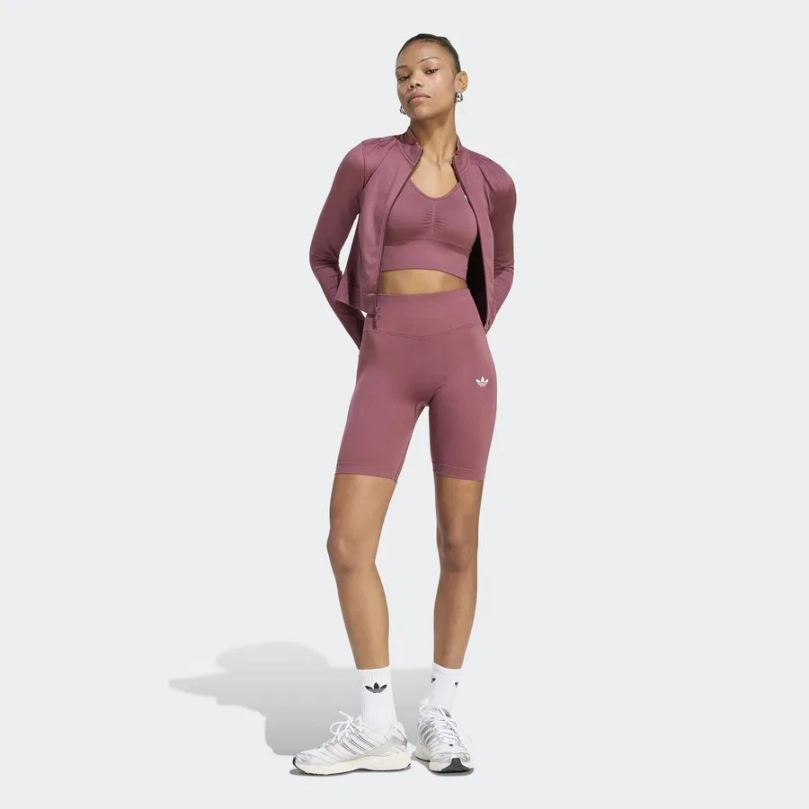 Женская куртка с длинным рукавом Essentials adidas, Бордовый — фото 3