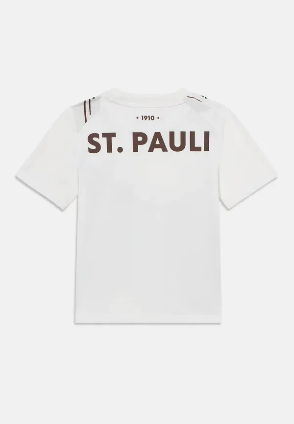 Футболка футбольная с принтом Fc St Pauli Away Replica Unisex, Puma, White/Brown, белый/коричневый — фото 2