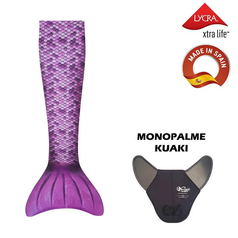 Детский купальник-русалка Kuaki Mermaids, Цвет: Himbeerrosa